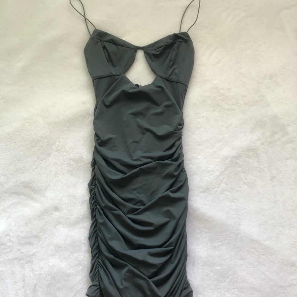 Tiger Mist Tavi Bodycon Dress in Steel